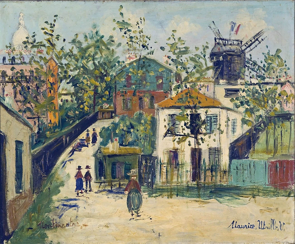 Maurice Utrillo Montmartre, 1930 oil painting reproduction