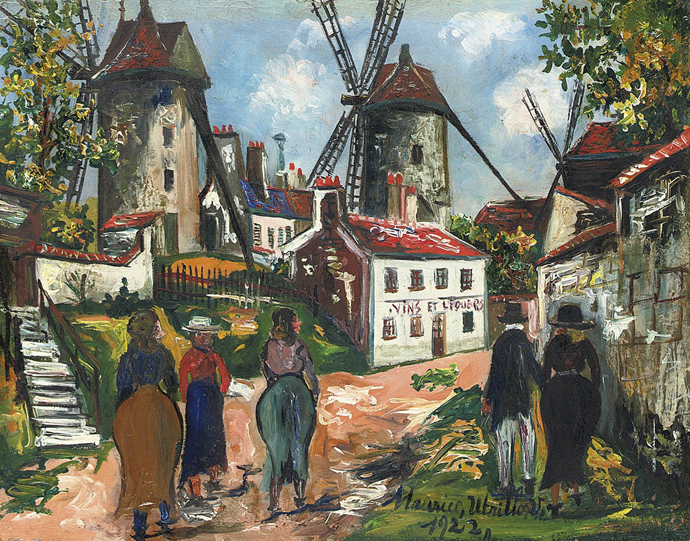Maurice Utrillo Montmartre, Old Mills, 1922 oil painting reproduction