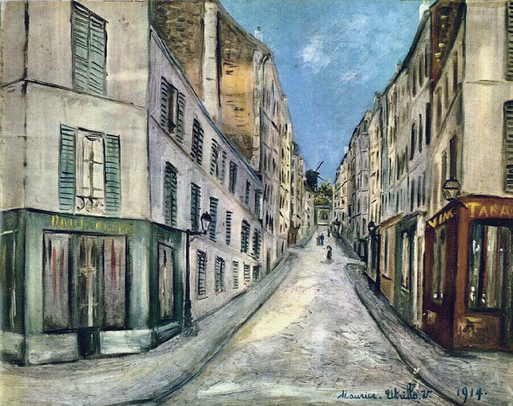 Maurice Utrillo Paris Street, 1914 oil painting reproduction