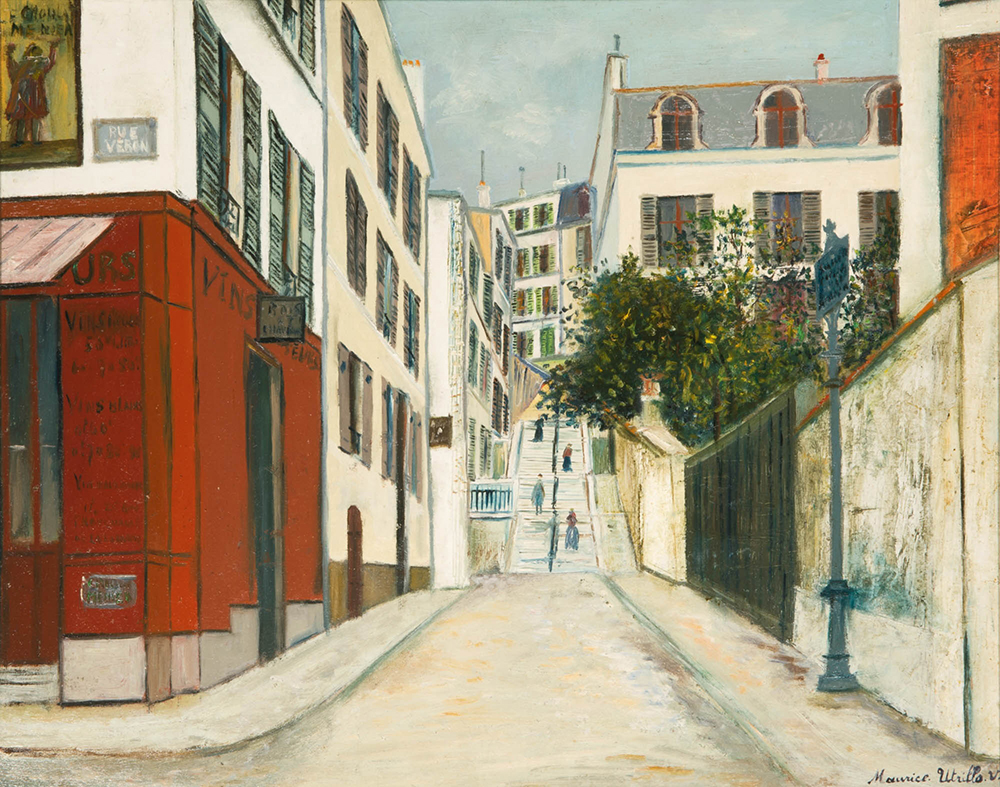Maurice Utrillo Passage Elisee Des Beaux-Arts, Montmartre, 1916-18 oil painting reproduction