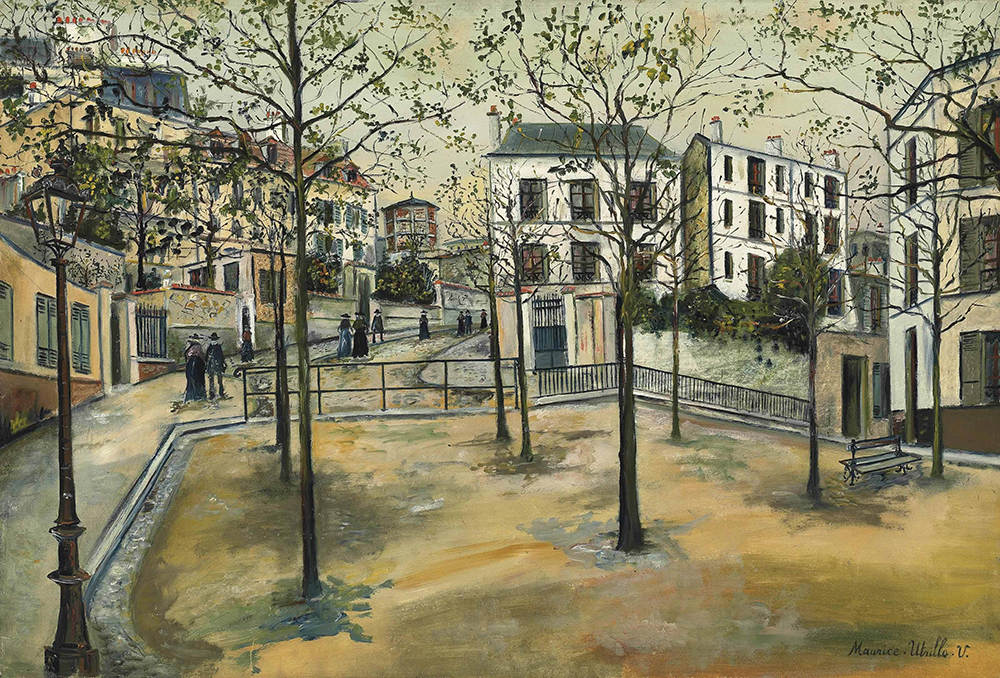 Maurice Utrillo Ravignan Square, 1916 oil painting reproduction