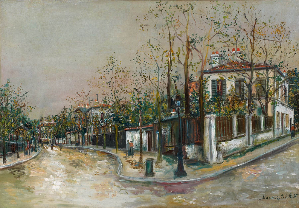Maurice Utrillo Road at Sannois, 1915 oil painting reproduction