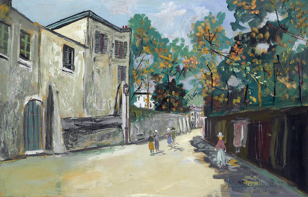 Maurice Utrillo Saint-Vincent Street, 1939 oil painting reproduction