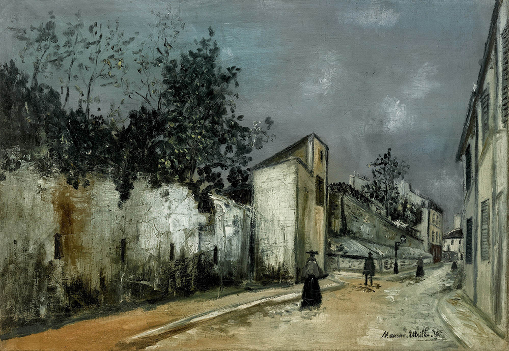 Maurice Utrillo Saules Street at Montmartre, 1916-18 oil painting reproduction