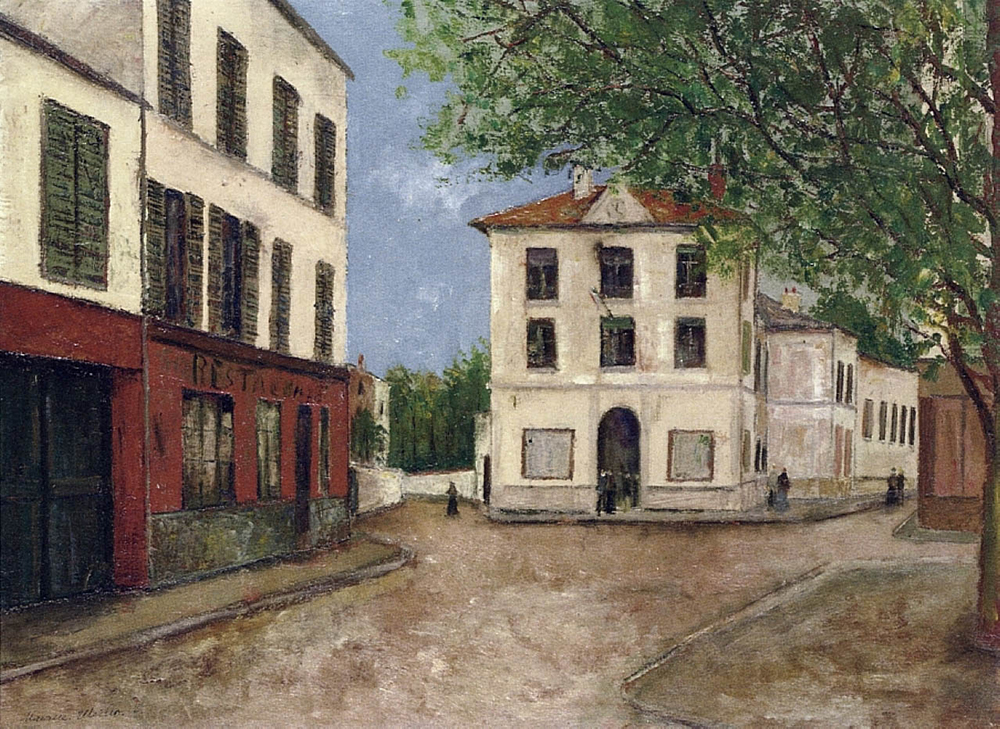 Maurice Utrillo Street in Nanterre, 1913 oil painting reproduction
