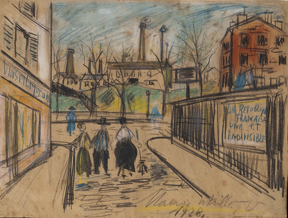 Maurice Utrillo Street Scene, 1928 oil painting reproduction