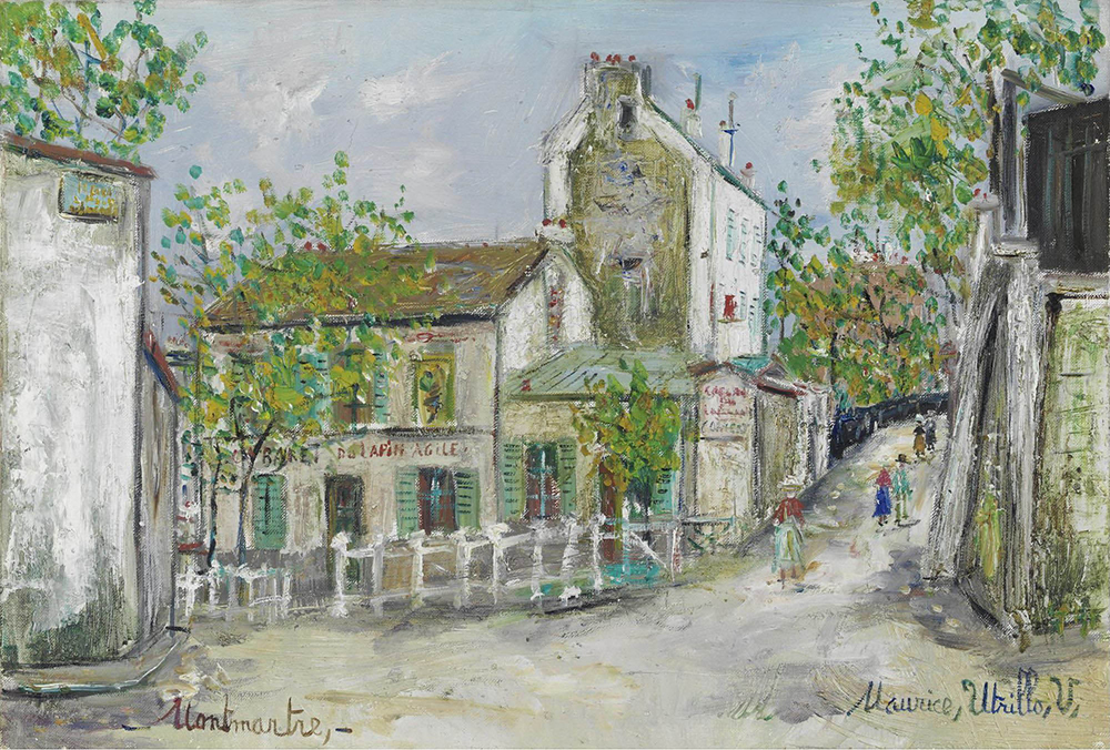 Maurice Utrillo The Cabaret of Lapin Agile at Montmartre, 1936 oil painting reproduction