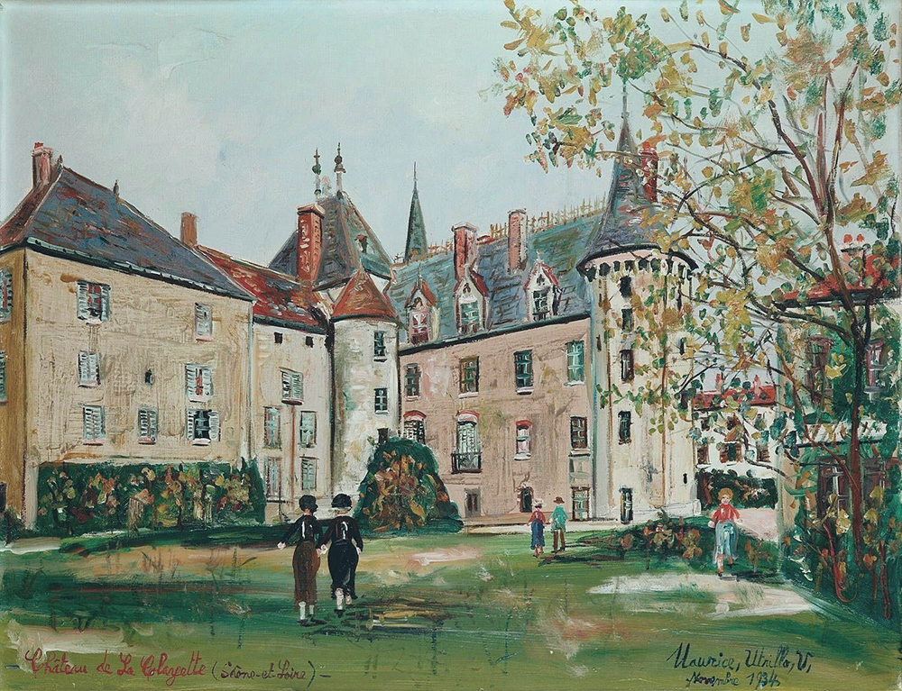 Maurice Utrillo The Castle of Clayette (Saone-et-Loire), 1934 oil painting reproduction