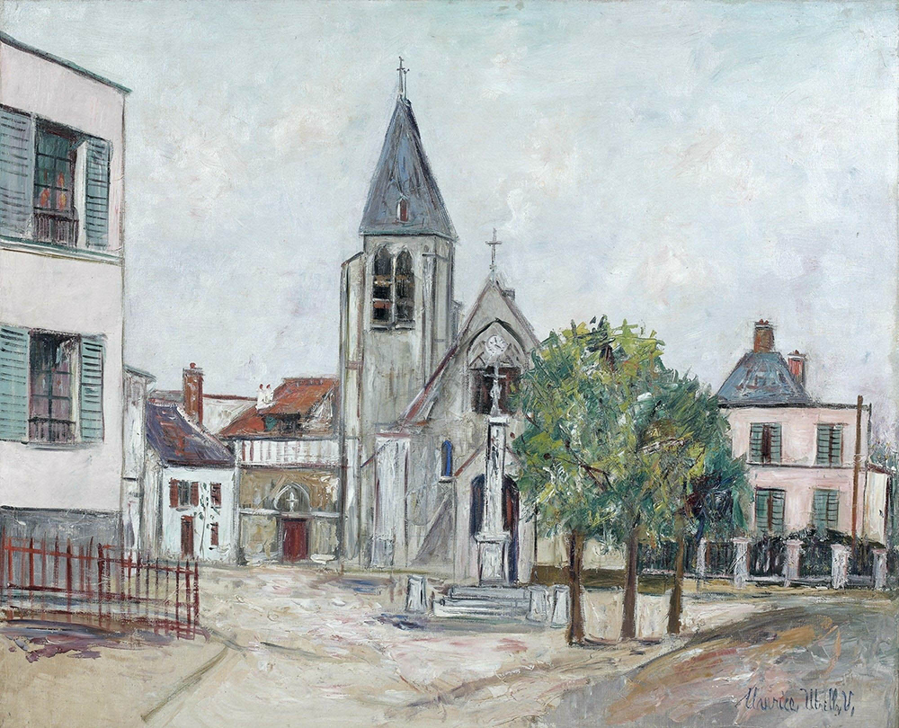 Maurice Utrillo The Church of Bievres, 1934 oil painting reproduction