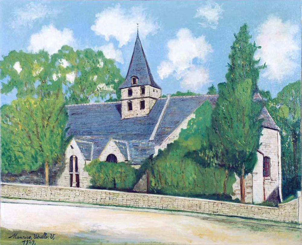 Maurice Utrillo The Church of St. Leomer, 1929 oil painting reproduction