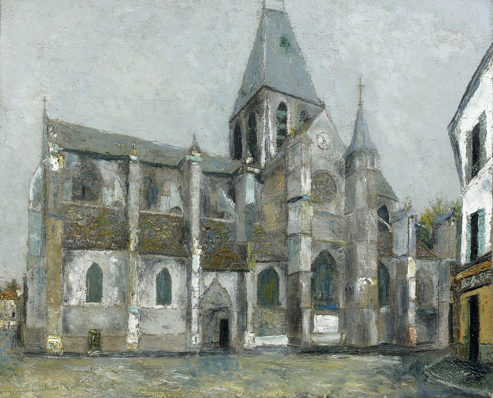 Maurice Utrillo The Church of Villiers-le-Bel (Val D'Oise), 1908-19 oil painting reproduction