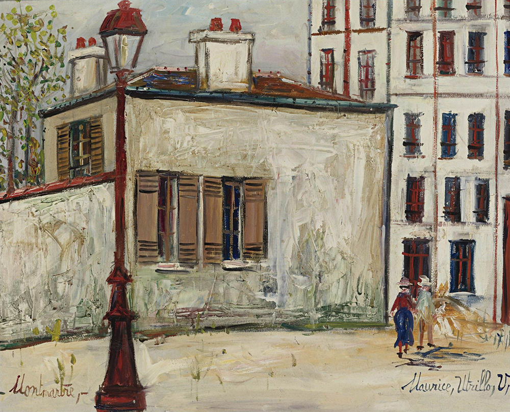 Maurice Utrillo The House of Berlioz at Montmartre, 1936 oil painting reproduction