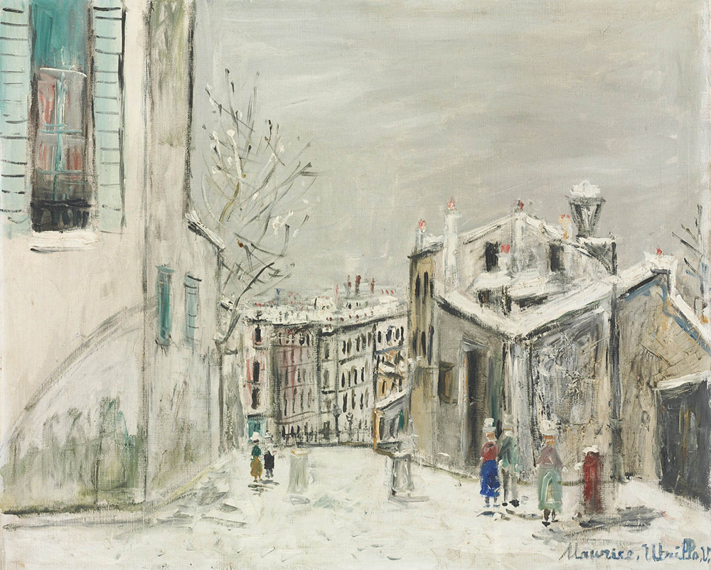 Maurice Utrillo The House of Mimi Pinson in Winter, 1938-40 oil painting reproduction