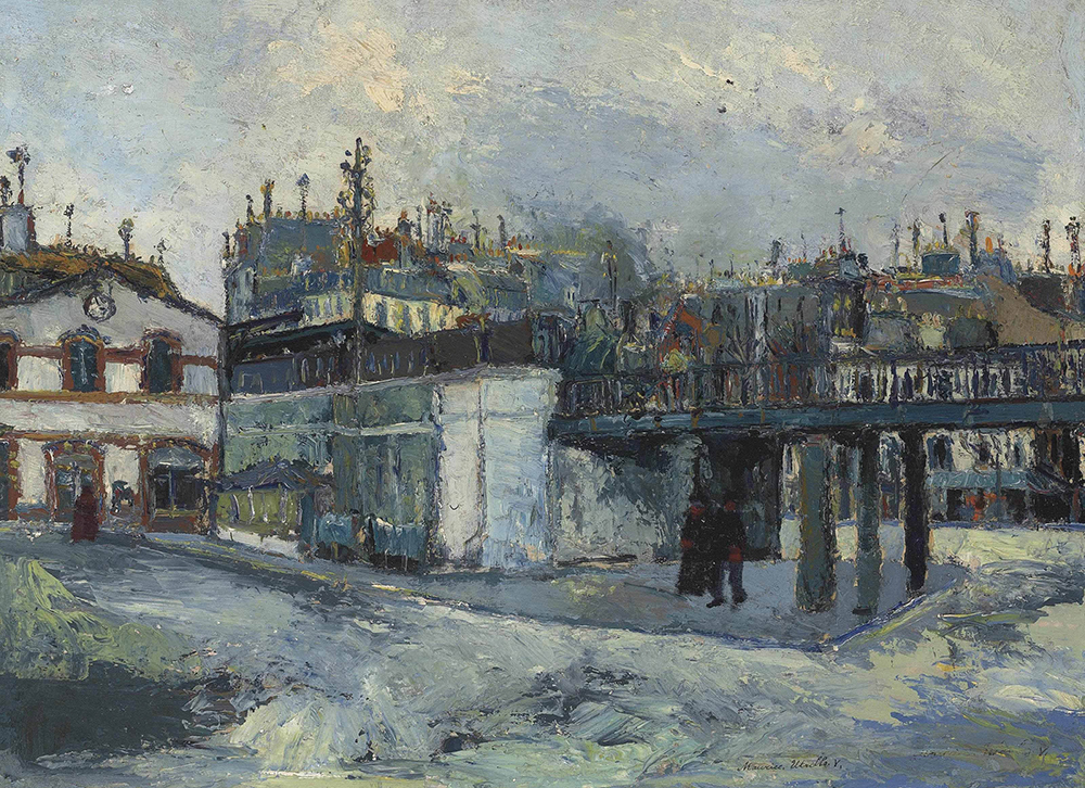 Maurice Utrillo The Viaduct (Passage Gare du Nord), 1908 oil painting reproduction