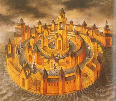 Remedios Varo Spiral Transit oil painting reproduction