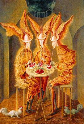 Remedios Varo Vegetarian Vampires oil painting reproduction