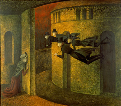 Remedios Varo Bankers in Action oil painting reproduction