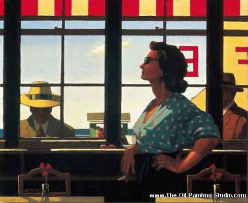 Jack Vettriano Seaside Cafe oil painting reproduction