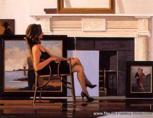 Jack Vettriano The Model and the Drifter oil painting reproduction