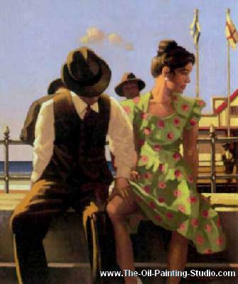 Jack Vettriano Thigh Squeeze oil painting reproduction