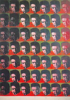 Andy Warhol Elvis 49 Times oil painting reproduction