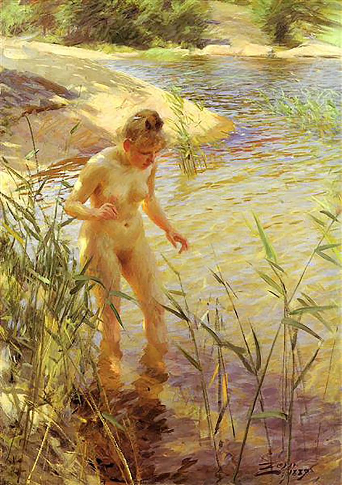 Anders Zorn Reflexions, 1889 oil painting reproduction