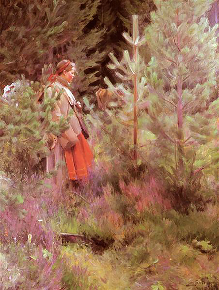 Anders Zorn Walk, 1908 oil painting reproduction