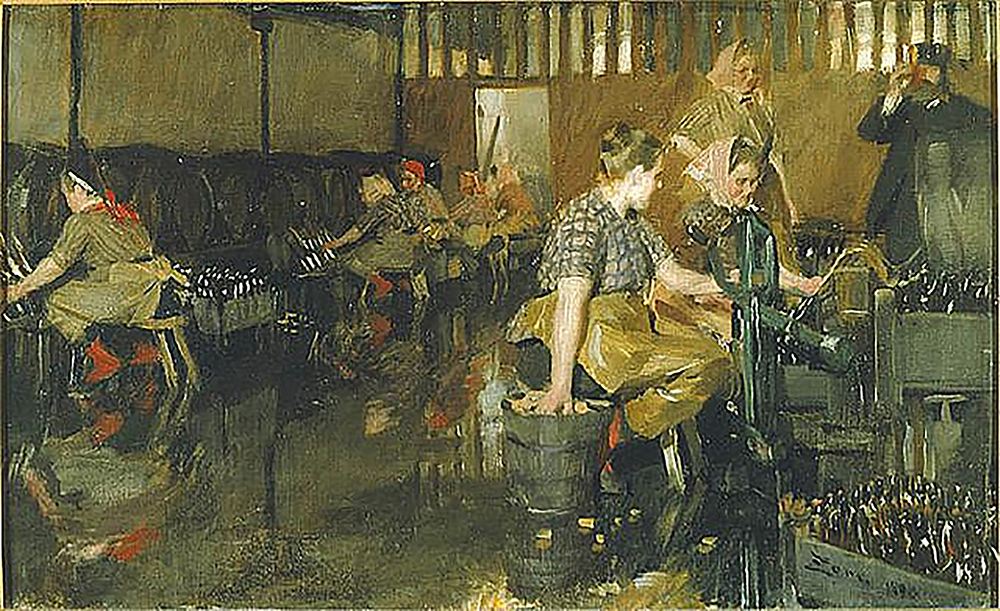 Anders Zorn The Little Brewery, 1890 oil painting reproduction
