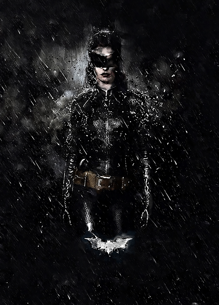 Comic Book Heroes Art - Batman - Catwoman 3 painting for sale bat22