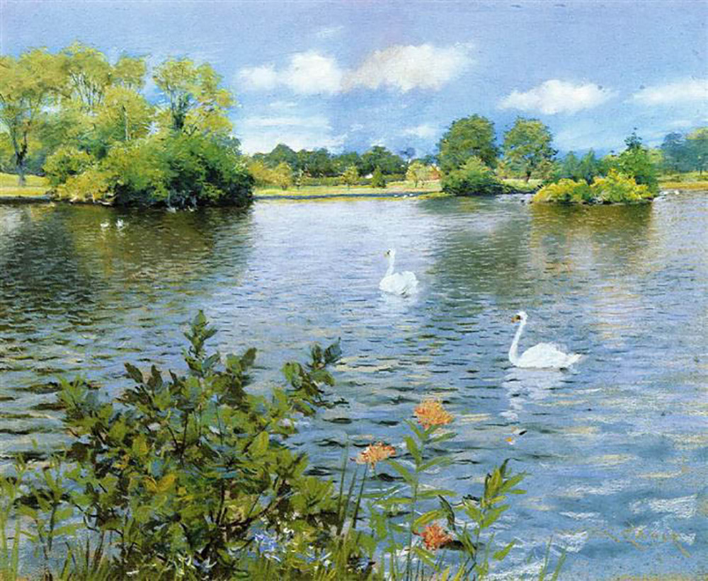 William Merritt Chase A Summer Afternoon In Holland Aka Sunlight And Shadow oil painting reproduction