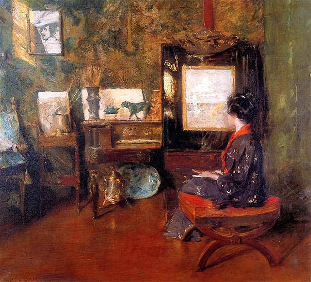 William Merritt Chase Alice In Studio In Shinnecock Long Island Sun oil painting reproduction
