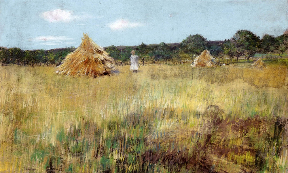 William Merritt Chase Grain Field, Shinnecock Hills, 1891 oil painting reproduction