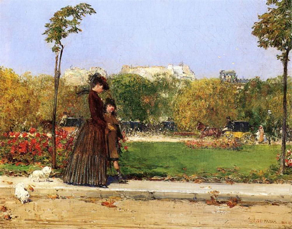 William Merritt Chase In The Park Paris oil painting reproduction