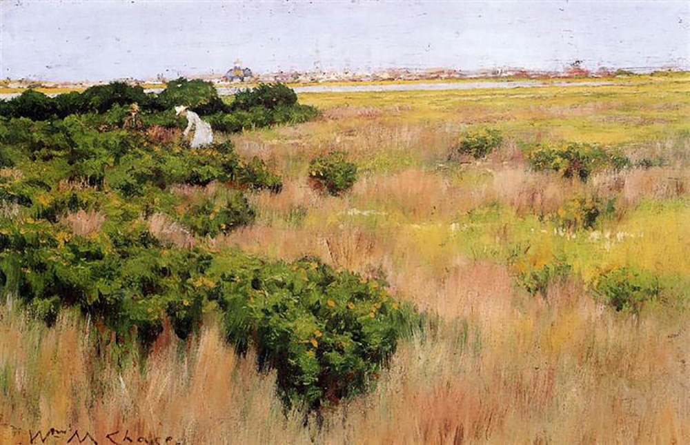 William Merritt Chase Landscape Near Coney Island oil painting reproduction