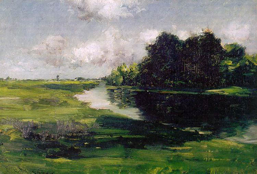 William Merritt Chase Long Island Landscape After A Shower Of Rain 1889 oil painting reproduction