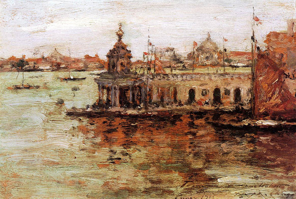 William Merritt Chase Venice View Of The Navy Arsenal, 1913 oil painting reproduction