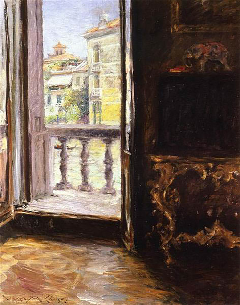 William Merritt Chase A Venetian Balcony oil painting reproduction