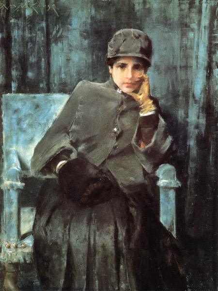William Merritt Chase Meditation Aka Portrait Of The Artist S Wife 1886 oil painting reproduction