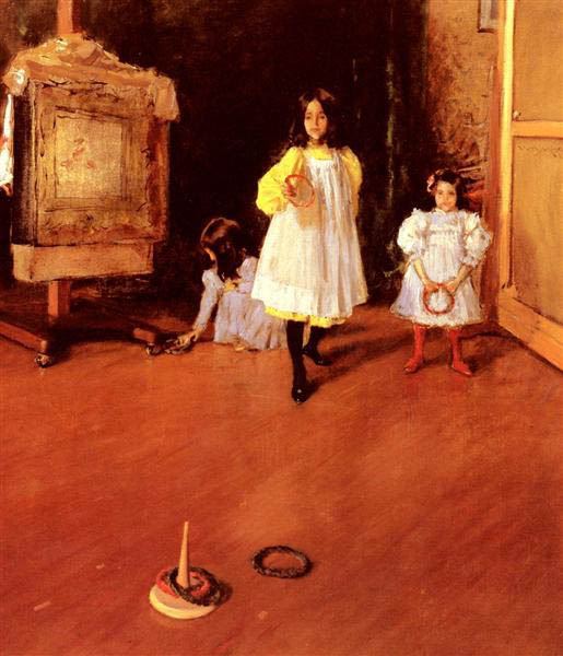 William Merritt Chase Ring Toss oil painting reproduction