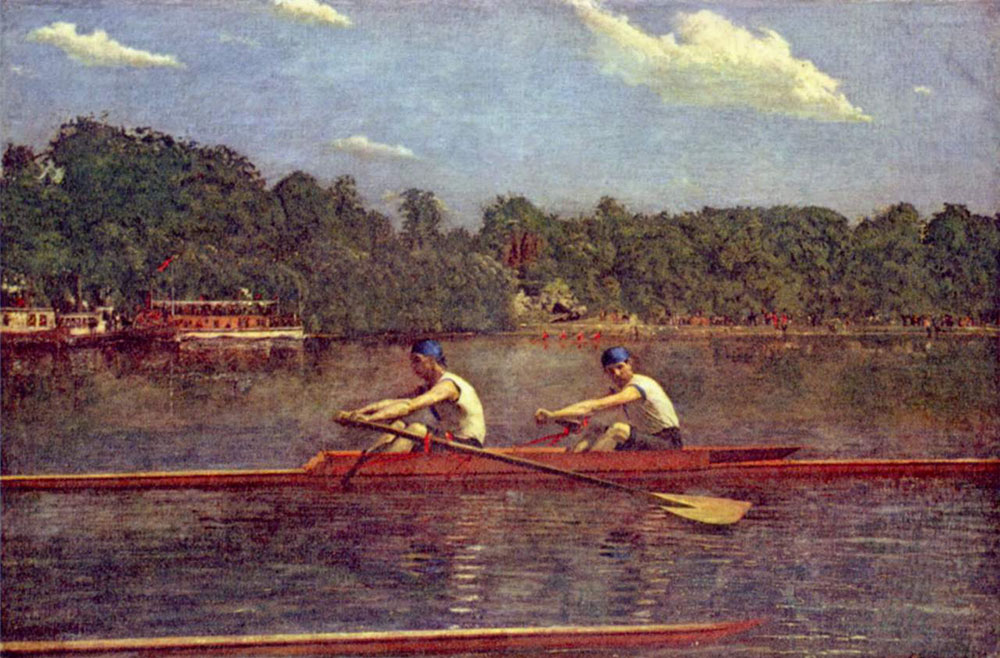 Thomas Eakins Rowing oil painting reproduction