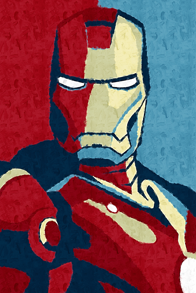 Comic Book Heroes Art - Iron Man - Iron Man Hope painting for sale ironman16