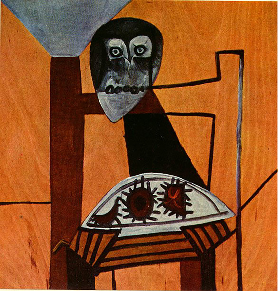 Pablo Picasso Hibou sur une chaise et oursins 1946 oil painting reproduction