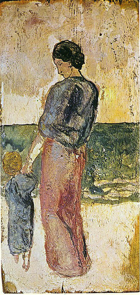 Pablo Picasso Mère et enfant sur le rivage 1902 oil painting reproduction