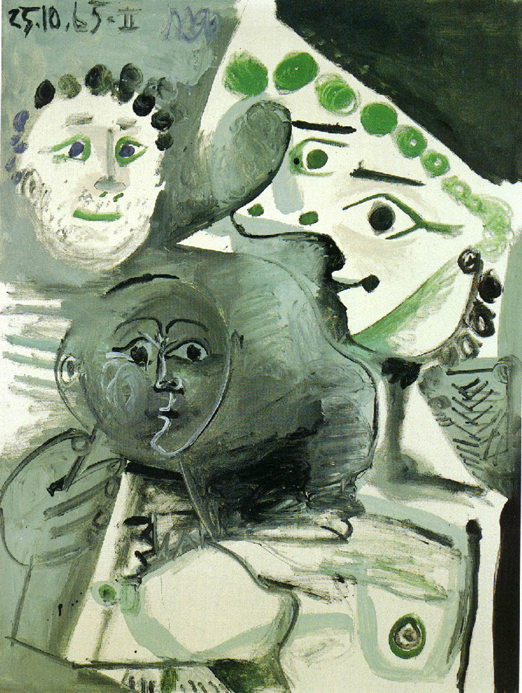 Pablo Picasso Familie 25-October 1965 oil painting reproduction