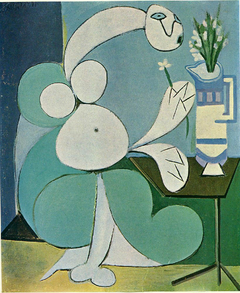 Pablo Picasso Femme au bouquet 17-April 1936 oil painting reproduction