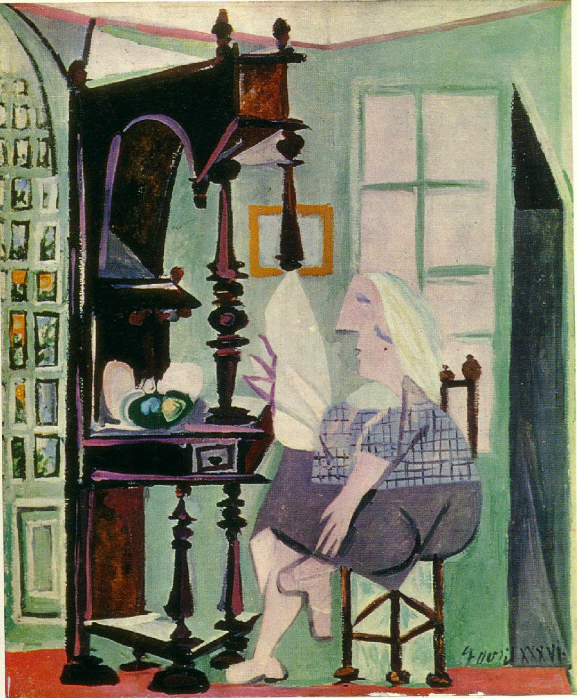 Pablo Picasso Femme au buffet 1936 oil painting reproduction