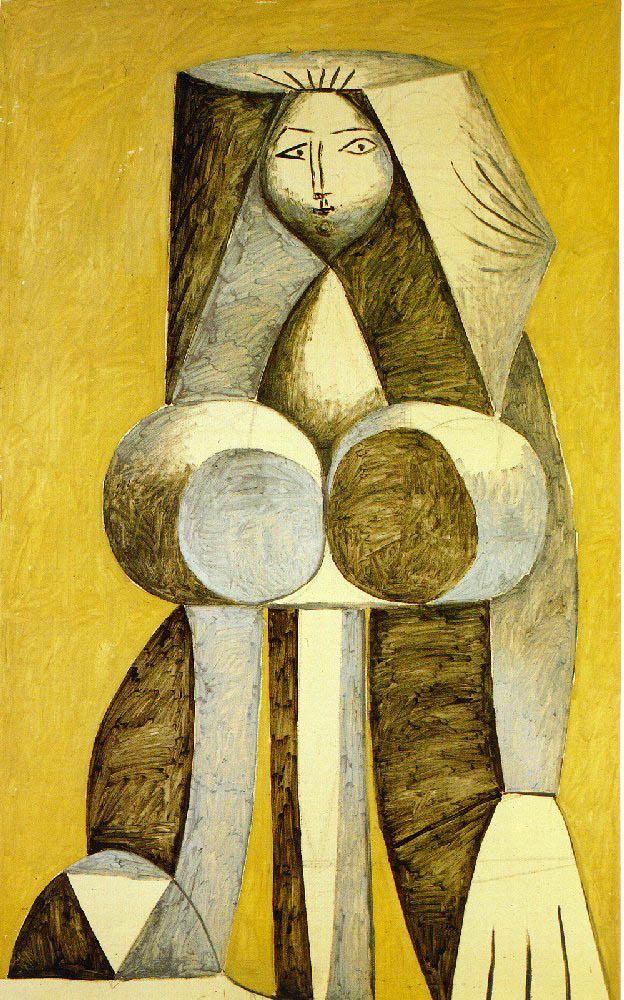 Pablo Picasso Femme debout 15-June 1946 oil painting reproduction