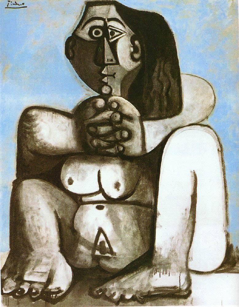 Pablo Picasso Femme nue assise 1905 oil painting reproduction