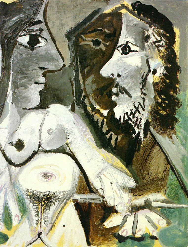 Pablo Picasso Femme nue et mousquetaire 10-April 1967 oil painting reproduction