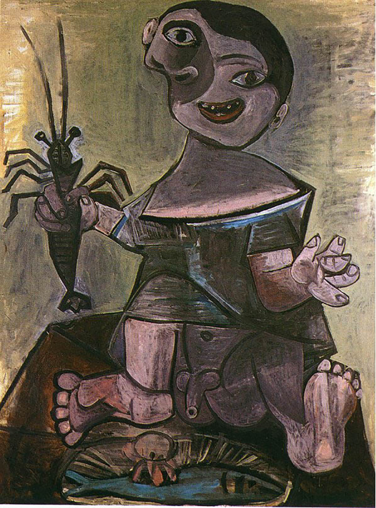 Pablo Picasso Jeune garçon à la langouste 21-June 1941 oil painting reproduction